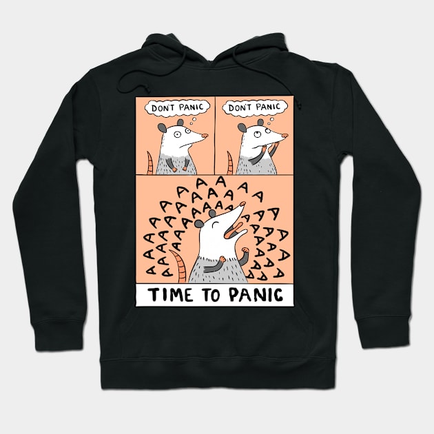 Time to panic Hoodie by coffeeman